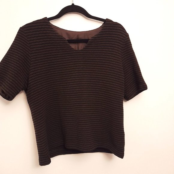 Brown Textured Women's Blazer - Picture 10 of 14